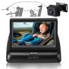 Accmor Baby Car Mirror for Back Seat Rear Facing, Night Vision Function Safety Car Seat Camera Monitored Mirror view 1