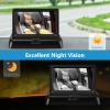 Accmor Baby Car Mirror for Back Seat Rear Facing, Night Vision Function Safety Car Seat Camera Monitored Mirror view 3