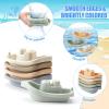 Baby Bath Toys, 11PCS | Mold Free Bath Toys for Toddlers with Bath Boats | Educational Bath Spoons with Numbers| Easy-Grip, Floating and Drain Water | Count Skill & Color Recognition | Baby Pool Toys view 4