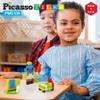 PicassoTiles Magnetic Puzzle Cube + Mini Diamond Series, 100pc 0.5 Pixel Mix & Match Cubes Sensory Toys STEAM Education Learning Building Block, 80 Piece Travel Size On-The-Go Magnetic Building Block view 3