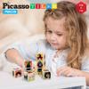 PicassoTiles Magnetic Puzzle Cube Characters + Mini, 9pc with 18 Unique Characters Mix & Match Cubes Sensory Toys, 0.5 Pixel 100pc Mix & Match Sensory Toys STEAM Education Learning Building Block view 3