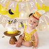 LINLULU Bee Birthday Crown for 1st Brithday - Happy Bee Day Birthday Decorations, First Birthday Crown, 1st Birthday Hat, First Birthday Decorations view 4
