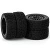 HobbyMarking RC Car Tires & Wheels Rims Set 12mm Hex Drive Hub for Tamiya TT-01 TT-02 On-Road 1/10 Scale Model Car view 4