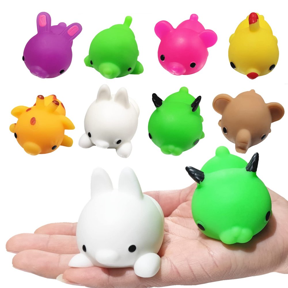 Ganjiang Giant Mochi Squishy 8 Pack Adorable Soft Squishy Animals Stress Relief Toy,Kids Party Favor