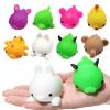 Ganjiang Giant Mochi Squishy 8 Pack Adorable Soft Squishy Animals Stress Relief Toy,Kids Party Favor view 1