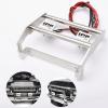 Rchobbytop Silver RC Metal Front Bumper w/LED Lights for TRX-4 Ford Bronco 1/10 Trail Crawler Truck (Include CH3 Light Controller and Screwdriver) view 3