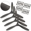Drone Accessories Drone Propellers 8060 9060 1060 1170 Efficient 3 Blades Propeller Spinner 1/2/4PCS Three Blade Prop RC Airplane Wholesale New Replaceable (Color : 4PCS 9060) view 1