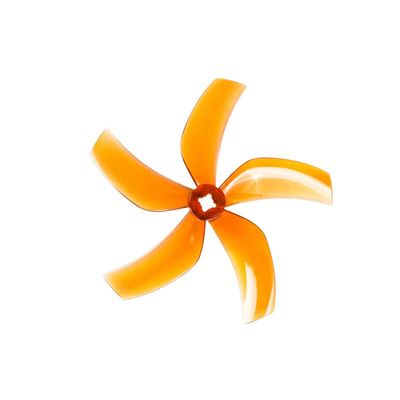 KEYESMINER Drone Accessories for D90 90mm 5-Blade High Efficiency Propeller for Mini FPV 3.5 Inch Cinewhoop Freestyle Toothpick Ducted Racing Drones Parts Replaceable (Color : 2pairs D90-5 Orange)