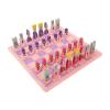 TOYANDONA Wooden Chess Set, 11.8 inch Cartoon Travel Chess Set Pink Chess Board Game Set with Cute Chess Pieces for Kids and Adults view 1