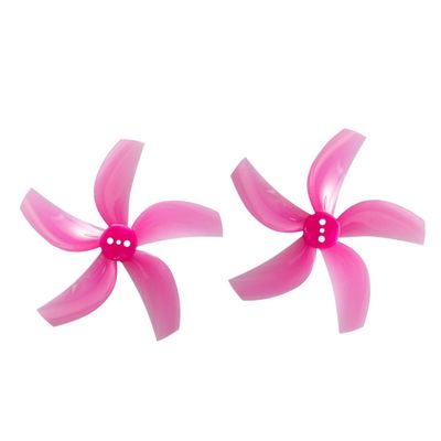 KEYESMINER Drone Accessories 4Pairs D63 63mm-5 5-Blade PC Propeller for FPV Racing Freestyle 2.5inch Cinewhoop Ducted Drones Replacement DIY Parts Replaceable (Color : 4Pairs Pink)