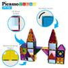 PicassoTiles 152 pc Magnetic Building Block + Waterproof Toy Carry Case, Expansion Pack, Creative Magnet Building Blocks, Magnetic Tiles Construction Block Travel Bag, Portable Storage Organizer Box view 4