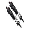 Aluminum Rear L-Shape Piggy Back Adjustable Spring Dampers 143mm For Traxxas 1/8 4WD Sledge Monster Truck 95076-4 - 2Pc Set Black view 1
