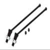 Medium Carbon Steel Front Or Rear CVD Drive Shaft With Aluminum Hex Adapter For 1/5 Traxxas X Maxx 8S With WideMAXX - 8Pc Set Silver view 1