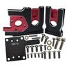 Aluminum 7075-T6 Center Differential Mount Quick Release Motor Base for Traxxas 1/8 4WD Sledge Monster Truck 95076-4 - 30Pc Set Black view 1