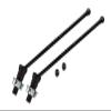 Medium Carbon Steel Front Or Rear CVD Drive Shaft With Aluminum Hex Adapter For 1/5 Traxxas X Maxx 8S With WideMAXX - 8Pc Set Gray Silver view 1