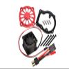 Aluminum 6061-T6 Motor Heatsink with Cooling Fan for Traxxas 1/8 4WD Sledge Monster Truck 95076-4 - 12Pc Set Red view 1
