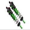 Aluminum Rear L-Shape Piggy Back Adjustable Spring Dampers 143mm For Traxxas 1/8 4WD Sledge Monster Truck 95076-4 - 2Pc Set Green view 1