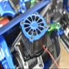 Aluminum 6061-T6 Motor Heatsink With Cooling Fan For Traxxas 1/8 4WD Sledge Monster Truck 95076-4 - 12Pc Set Orange view 2