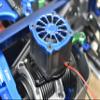 Aluminum 6061-T6 Motor Heatsink With Cooling Fan For Traxxas 1/8 4WD Sledge Monster Truck 95076-4 - 12Pc Set Orange view 4