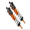 Aluminum Rear L-Shape Piggy Back Adjustable Spring Dampers 143mm For Traxxas 1/8 4WD Sledge Monster Truck 95076-4 - 2Pc Set Orange view 1