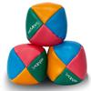 3 Pc Juggling Balls Kit - Light Weight Juggling balls for Beginners & Professional, 3 Ball Juggling Set Great for Kids & Adults Professional to Learn Juggle Skill - Colorful 4 Panel Design view 1