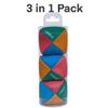 3 Pc Juggling Balls Kit - Light Weight Juggling balls for Beginners & Professional, 3 Ball Juggling Set Great for Kids & Adults Professional to Learn Juggle Skill - Colorful 4 Panel Design view 4