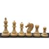 Hastha Kalalu | Copenhagen Staunton Triple Weighted Luxury Chess Pieces 4.5" King (Ebony Wood: Boxwood) view 3