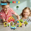 PicassoTiles Magnetic Puzzle Cube 400pcs + 50 pcs + 60pcs, Mix & Match Cubes Sensory Toys STEAM Education Learning Building Block, w/Free Ideabook, Magnets Construction Toy Set Stacking Magnet Kit view 3