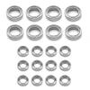 HF12GHFHI 20Pcs Ball Bearing Set for Wltoys 144001 144002 124016 124017 124018 124019 RC Car Spare Parts Upgrade Accessories ( Color : Silver ) view 2