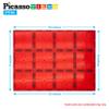 PicassoTiles Large Stabilizer + 60pcs Magnet Tile + Action Figures, Supersized 4pc Large Stabilizer Base Jumbo XL Plate Foundation, 4 Family Add-on STEM Learning Pretend Playset Magnet Expansion Pack view 3