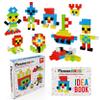 PicassoTiles Magnetic Puzzle Cube 60pcs + 101pcs, Black and White Magnet Construction Building Block Set, Free Ideabook with 50 Ideas Included, Free Ideabook with 53 Ideas for Children Boy Girl Age 3+ view 2