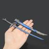 Chewmeter Elden Ring 4 Main Samurai Kanata Replica Sword Moonveil Dragonscale Blade Rivers of Blood Uchigatana Action Figures Toys Collection Gift Party Supplies Desk Decoration Backpack Pendant Gift view 2