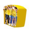 Yellow Oxford Cloth Kids Game Running Mat, Kindergarten Physical Training Balance Coordination Group Game Playing Run Mat (Size : Kids-8M) view 1