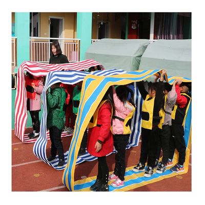 3PCS Teamwork Games Playing Run Mat, Kids Adult Outdoor Party Games Field Day Teamwork Games, 4-20M (Size : Adult-11M)