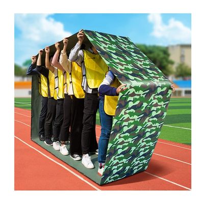 Field Day Teamwork Game Running Mat, Kids Adult Outdoor Backyard Party Game Rolling Run Mat, Green (Size : Adult-8M)