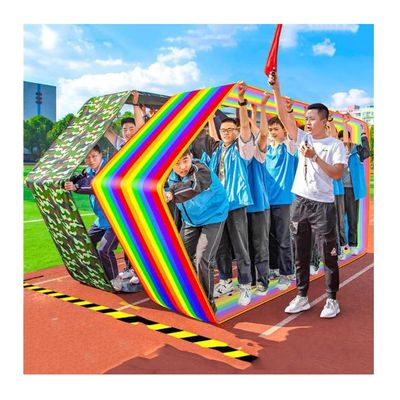 2 PCS Teamwork Games Playing Run Mat, Kids Adults Teamwork Gymnastics Games Group Learning Activities Sports Equipment (Size : Kids-8M)
