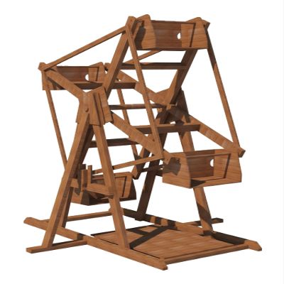 Ferris Wheel Plans Backyard 8' Outdoor Playground Children Toys Woodworking