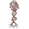 3 Shrooms Sticker Mushroom Psychedelic Art Trippy Fungus Peace Hippie DNA view 1