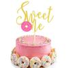 Arthsdite Donut Sweet One Cake Topper, One Cake Topper, 1st Birthday Girl Gold Pink First Birthday Cake Decor, Girl Sweet One Donut Birthday Party Decorations view 1