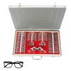 266 Pieces Optical Audition Set, Optometry Kit Metal Frame Aluminum Frame Audition Frame Audition Set with Shell Automatic Optometry Optometry Optical Audition Set view 1