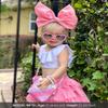 Mibasies Purse for Little Girls Dress Up Jewelry Pretend Play Kids Accessories Gifts Presents (Pink Purple) view 2