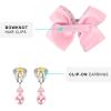 Mibasies Purse for Little Girls Dress Up Jewelry Pretend Play Kids Accessories Gifts Presents (Pink Rainbow1) view 3