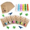 Dinosaur Party Favors Funny Mini Dinosaur Toys Dinosaur Birthday Party Supplies 24 Pack Dino Eggs and 24 Hatching Card Bulk Gifts Novelty Birthday Party Decorations for Kids Boys Girls Toddler view 1