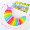 Cevioce Fidget Slug Toy 3Pcs Autism Sensory Toys for Autistic Children Toddler - Valentines Day Gifts for Kids Girls Boys Airplane Car Travel Essential Toys Slug Fidget Toys for Kids & Adults view 4