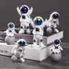 LUOZZY 4 Pcs Astronaut Figurines Cake Topper Miniature Astronaut Toys Space Cake Topper Spaceman Statues for Home Desktop Decor Space Theme Party Decorations view 2