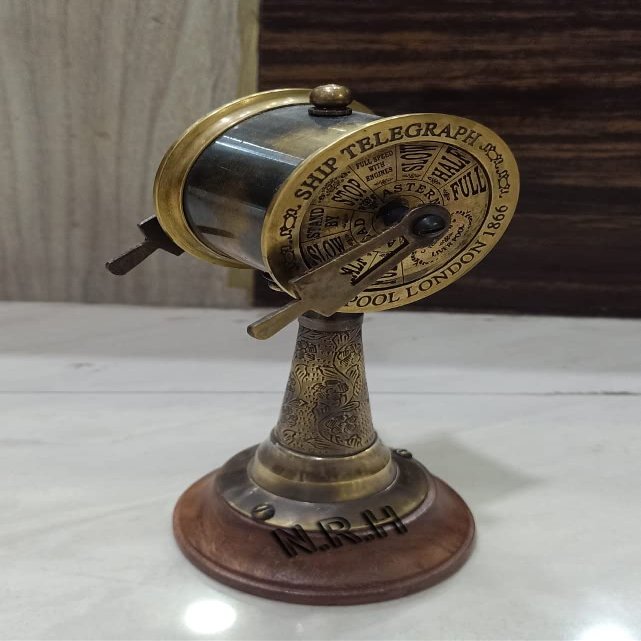 Brass Maritime Ships EOT 6 Inches Engine Order Telegraph Chadburn Nautical and Collectible Gift Item Shiny Brass Finish
