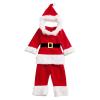 Belt Toddler Girls Santa Pants Outfits Set Tops Christmas Hat Baby Boys Summer Boy (Red, 5-6 Years) view 2