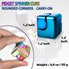 Fidget Spinner Toys Cube Adults, Easter Basket Stuffers for Teens Metal EDC Cool Desk Gadgets Office Toys Small Anxiety Figette Sensory Toy, ADHD Tool Fingears Figet Stress Valentine Gift for Boys view 2