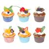 Firlar 6 Pcs Fake Cupcake Model, Artificial Fruit Cake Fake Simulation Realistic Food, Faux Cakes Simulation Realistic Cupcake Bread Dessert,Simulation Realistic Muffin Bread Dessert Home Party Decor view 1