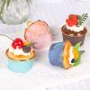 Firlar 6 Pcs Fake Cupcake Model, Artificial Fruit Cake Fake Simulation Realistic Food, Faux Cakes Simulation Realistic Cupcake Bread Dessert,Simulation Realistic Muffin Bread Dessert Home Party Decor view 4